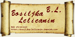 Bosiljka Lelićanin vizit kartica